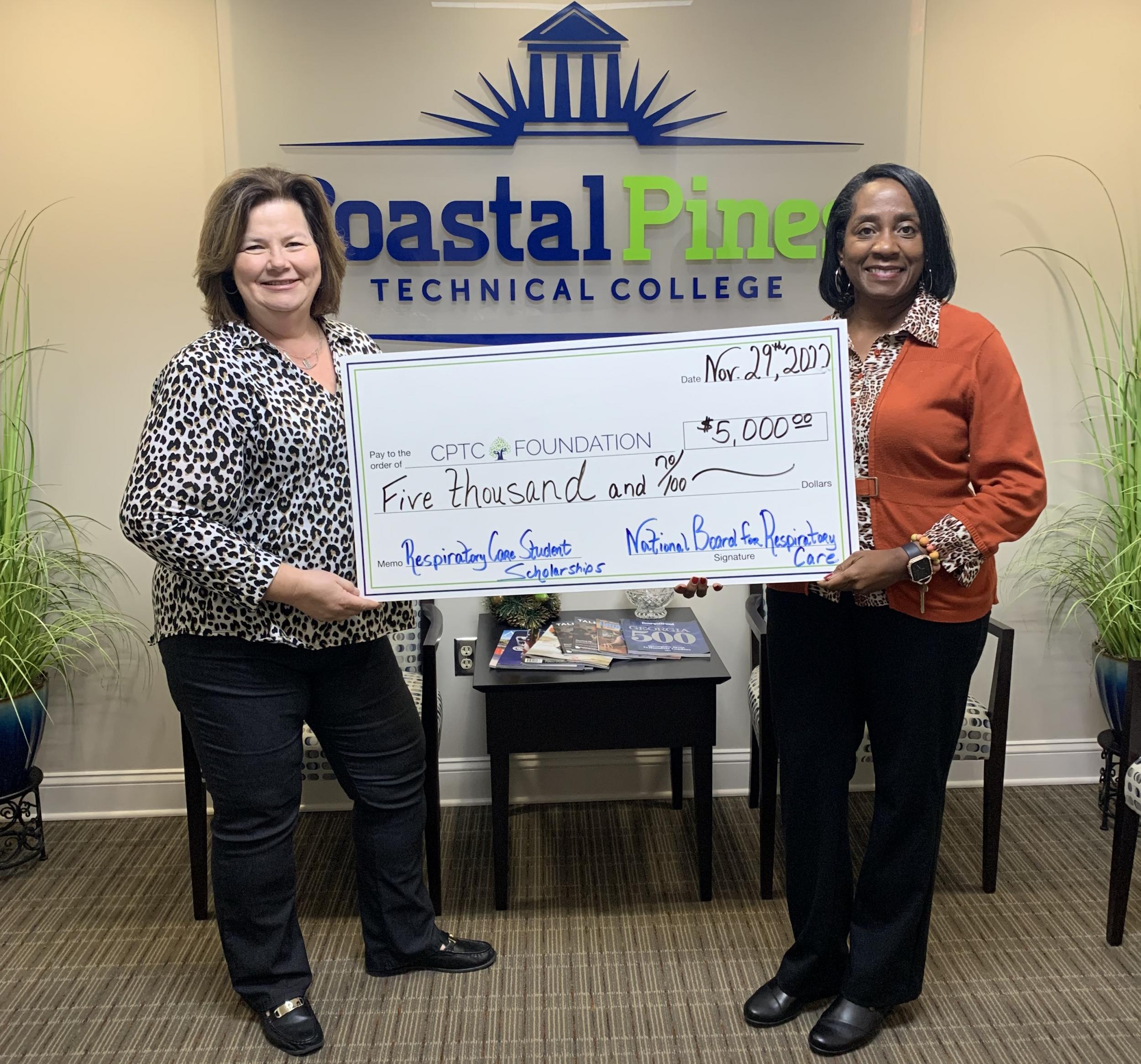National Board For Respiratory Care Donates To CPTC Foundation