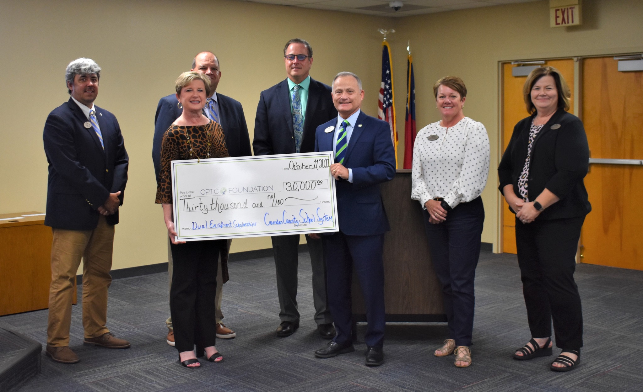 Photo for Camden County Board of Education Donates to CPTC Foundation