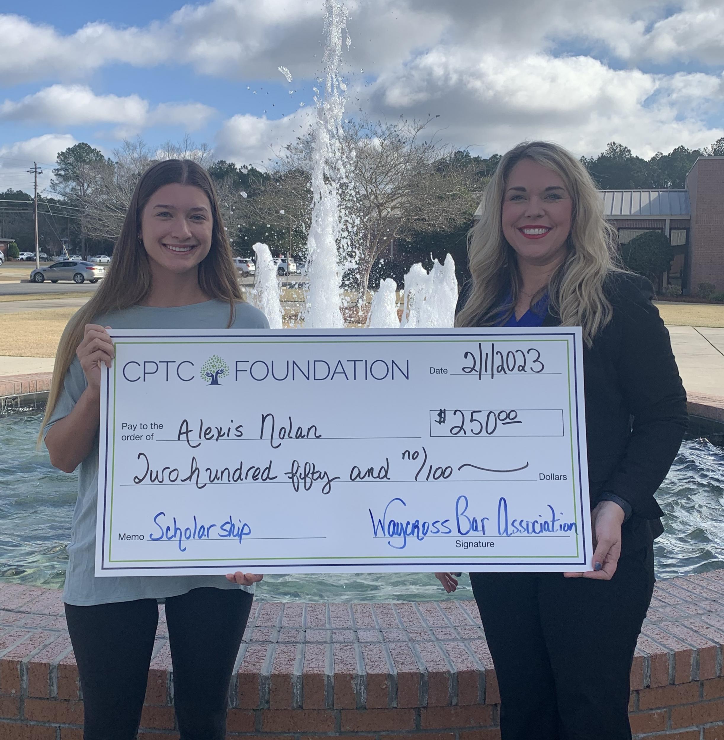 Photo for Waycross Bar Association Donates to CPTC Foundation for Student Scholarships