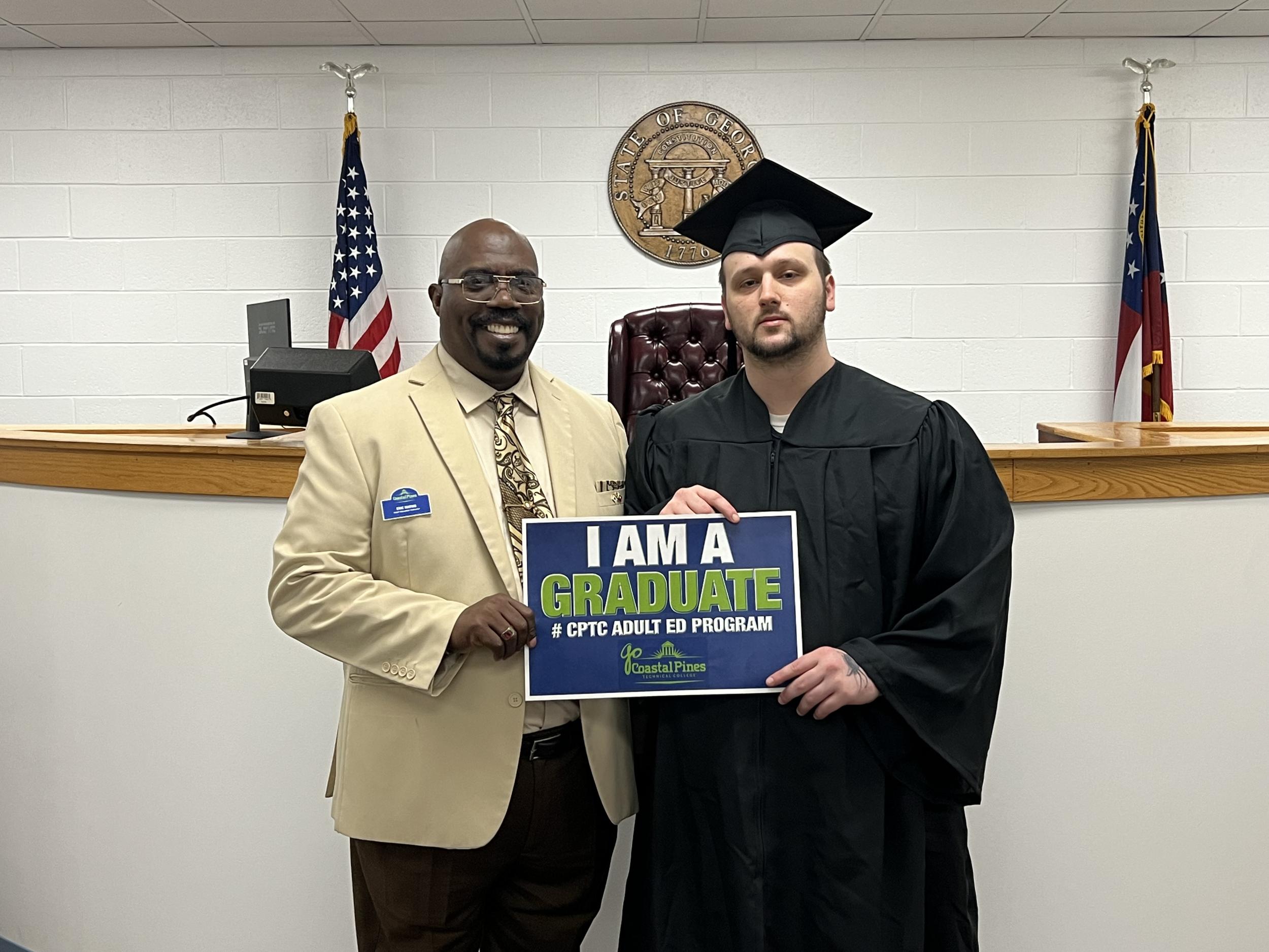 Photo for First Male Inmate at the Ware County Jail Graduates from Adult Education Program