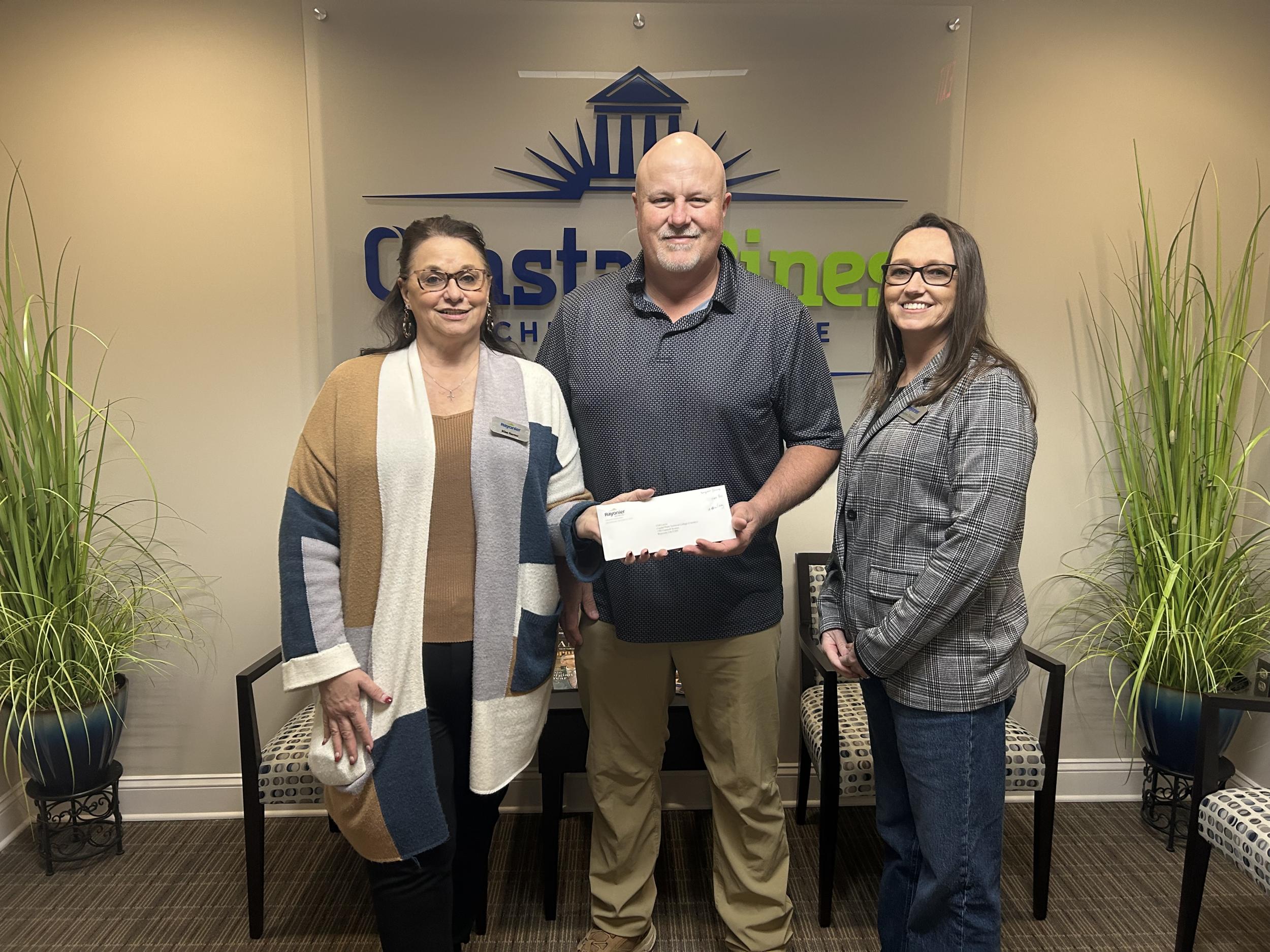 Photo for Rayonier Community Fund Awards $4,000 Grant to CPTC Foundation to Support Forestry Program