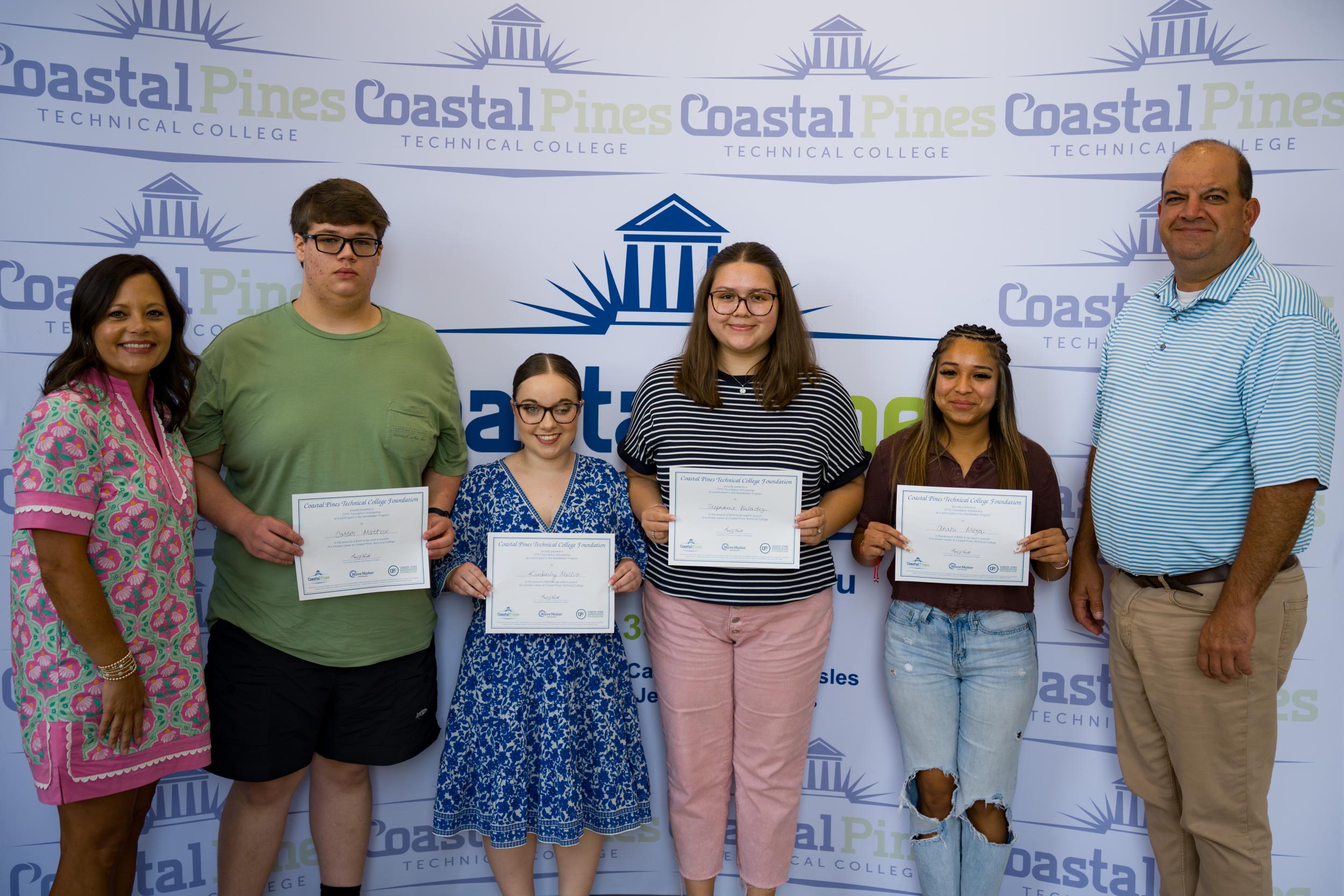 Click to Read Coastal Pines Technical College Foundation Awards First WaveMaker Scholarships Photo for Coastal Pines Technical College Foundation Awards First WaveMaker Scholarships
